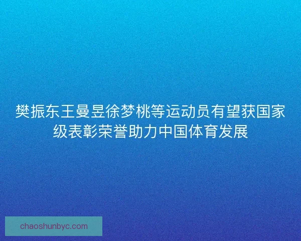 樊振东王曼昱徐梦桃等运动员有望获国家级表彰荣誉助力中国体育发展